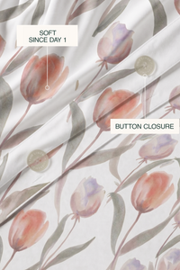 Tulip Tepal Sateen Duvet Cover Set – view 2