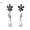 Blue Petal Earrings