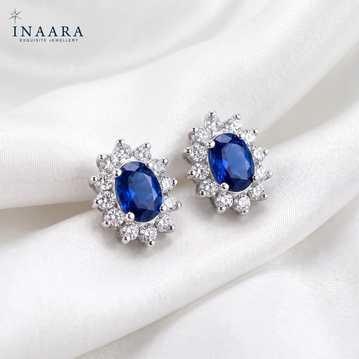 Blue Sapphire Earrings