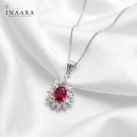 Scarlet Petal Pendant