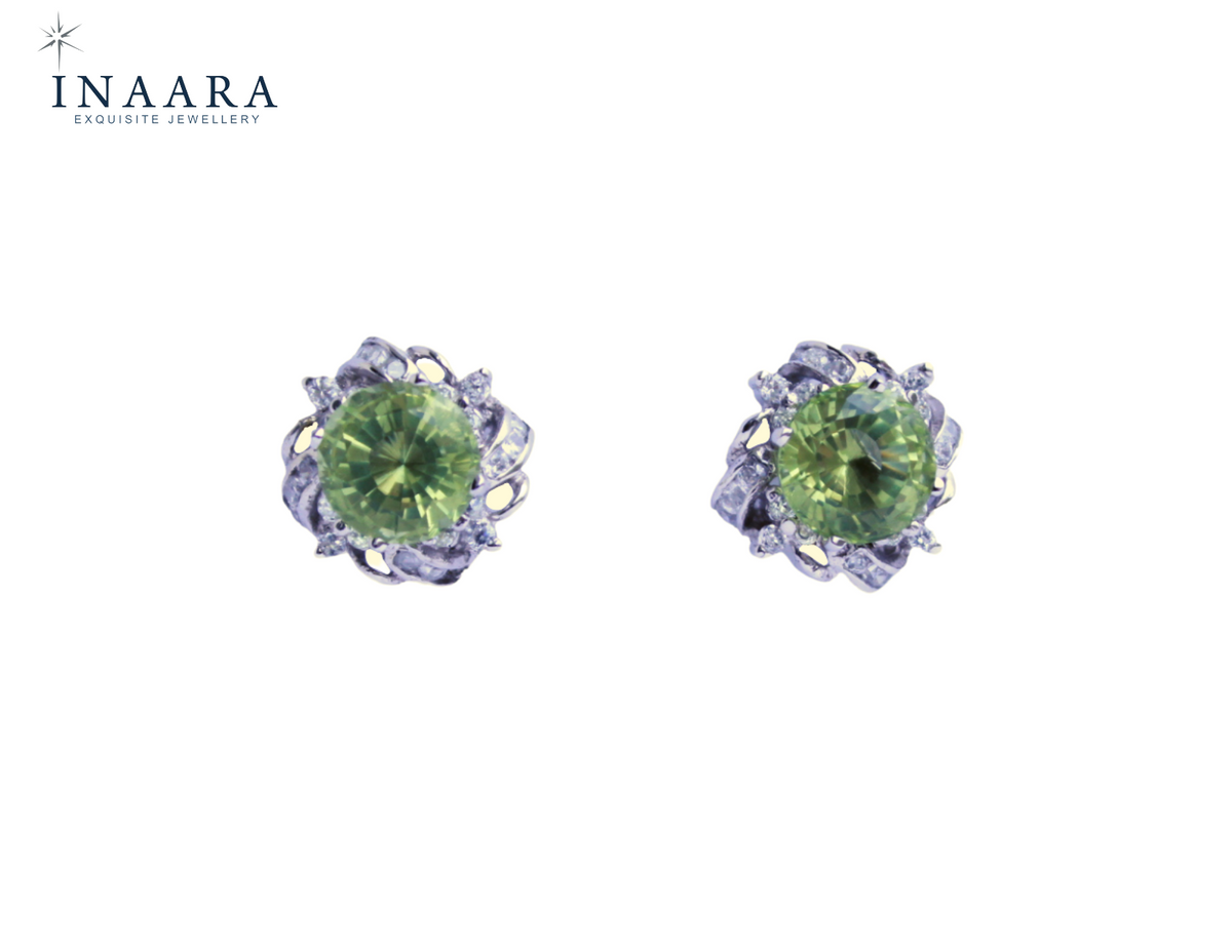 Synthetic Peridot Earrings