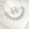 Shimmer Leaf Necklace Set