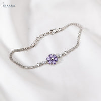 Violet Floral Bracelet