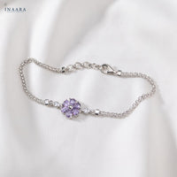 Violet Floral Bracelet