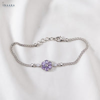 Violet Floral Bracelet