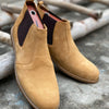 Camel Suede Cow Leather Chelsea Boots