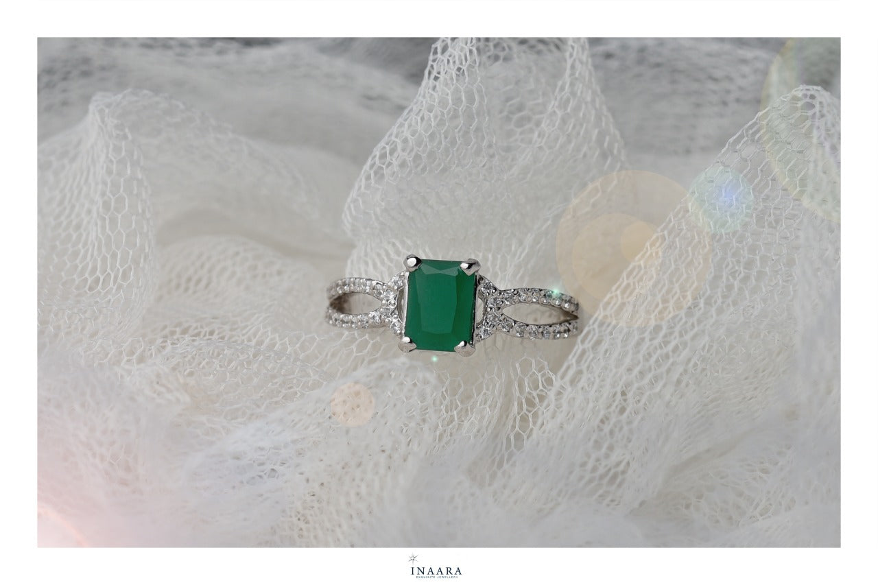 Green - Diamond Style Ring