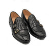 Crocblk Cow Leather Casual Double Monk Style