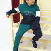 Boys Color Block Suit