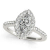 Celeste Marquise – 1 Carat Moissanite Ring in Rhodium-Plated 925 Silver