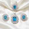 Majestic Cerulean Pendant Set