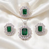 Majestic Emerald Pendant Set