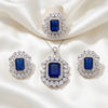 Majestic Sapphire Pendant Set