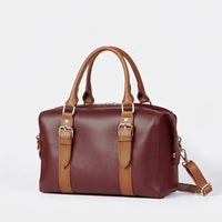Twin Maroon women's shoulder bag in maroon by Bag X