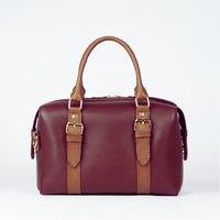 Twin Maroon women's shoulder bag in maroon by Bag X