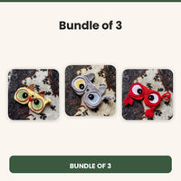 (Bundle of 3) Cute Crochet Glasses Holder Gulyarn