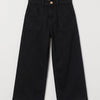 Noir Wide-Leg Denim