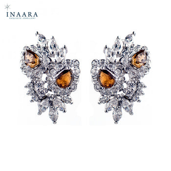Pear Flowery Earrings