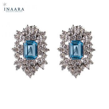 Earrings - Blue Topaz