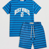 Boys Printed Striped Set