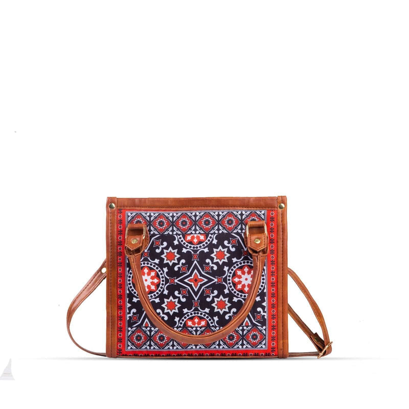 Ajrak Scarlet women's handbag in classic by Bag X