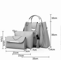 Alexa 3 Pcs Beige women's crossbody bag in beige by Bag X