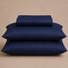 T300 Luxe Bamboo Navy Striped Bed Sheet Set