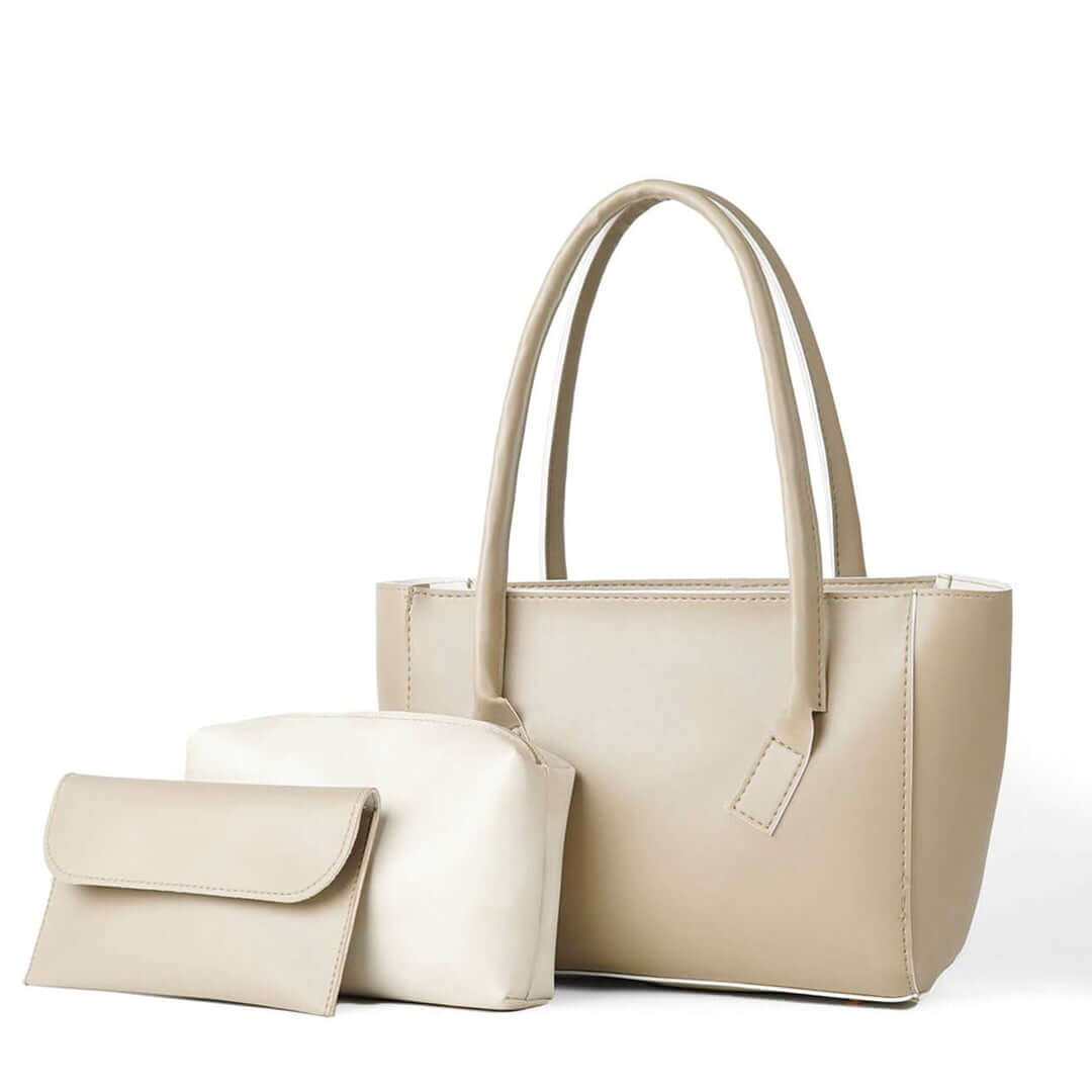 Luna Beige women's shoulder bag in beige by Bag X