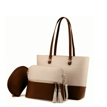 Grace Beige / Choco women's crossbody bag in choco by Bag X