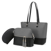 Grace Grey / Black women's crossbody bag in black by Bag X