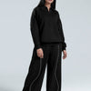 Piped-Up Black  Trouser