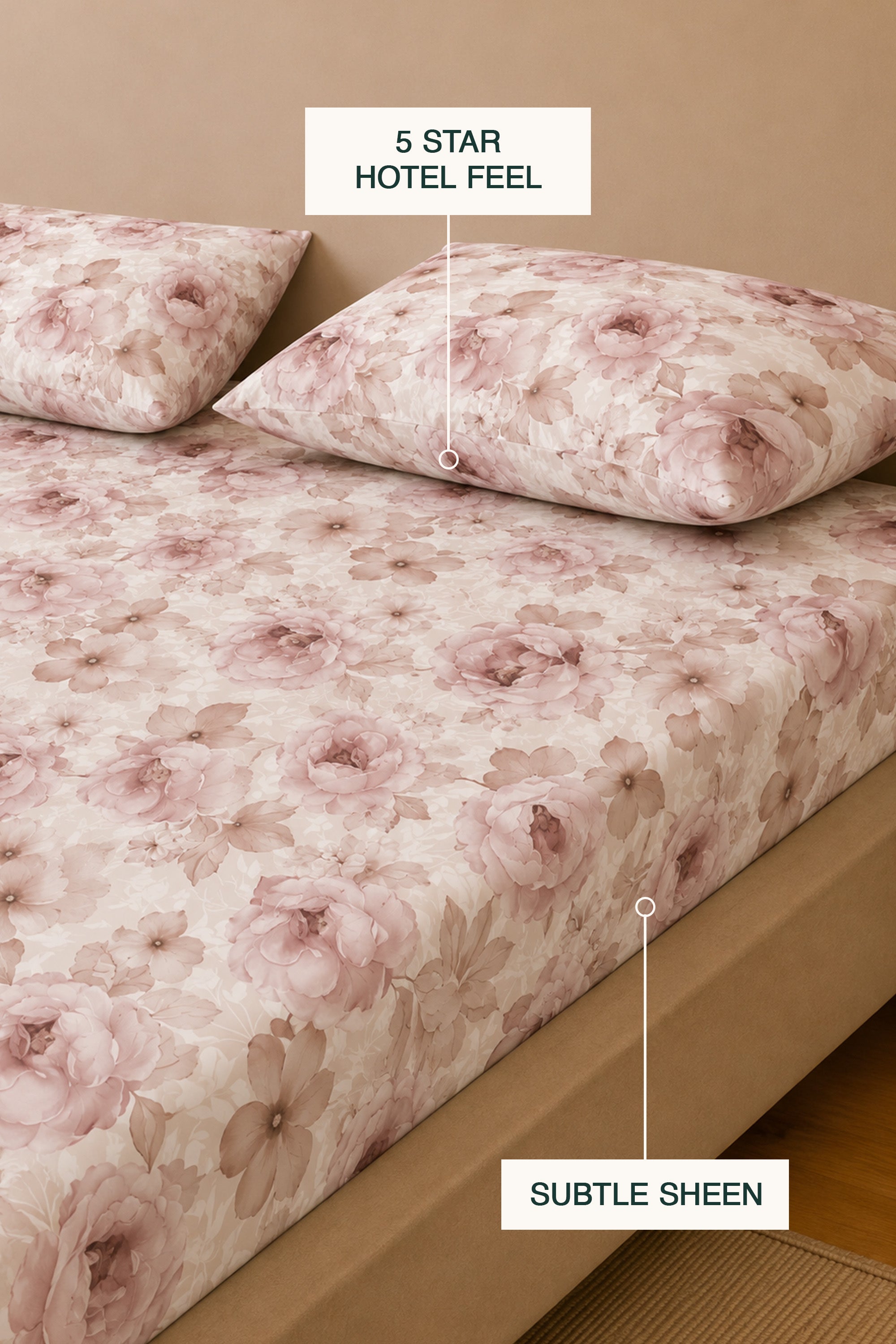 Clementine Sateen Bed Sheet Set – view 10