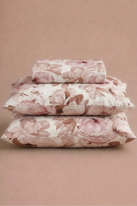 Clementine Sateen Bed Sheet Set