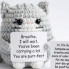Sukoon Cat — Handmade Crochet Therapy Cat