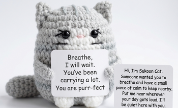 Sukoon Cat — Handmade Crochet Therapy Cat Gulyarn