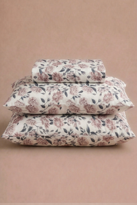 Dusk Bloom Sateen Bed Sheet Set