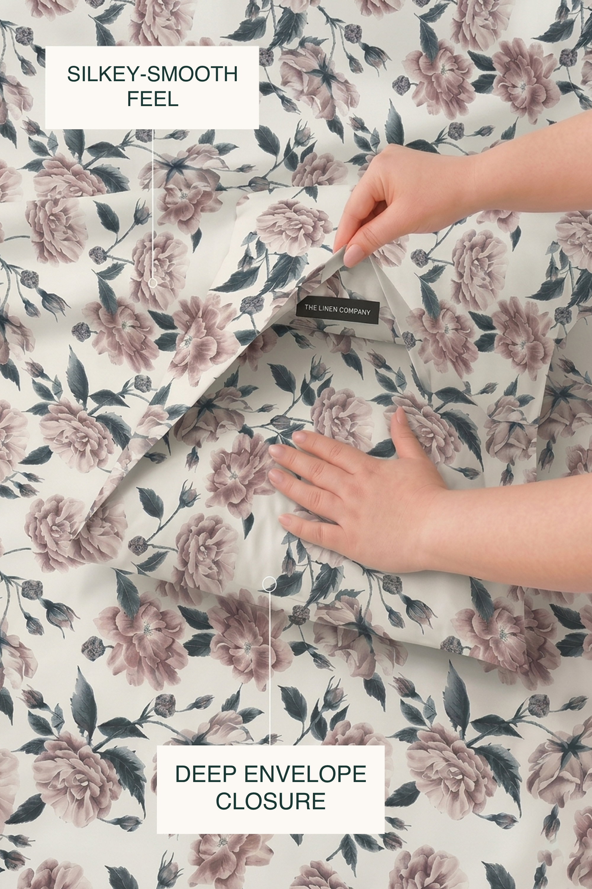 Dusk Bloom Sateen Duvet Cover Set – view 2