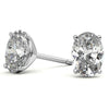 Oval Cut Moissanite Stud