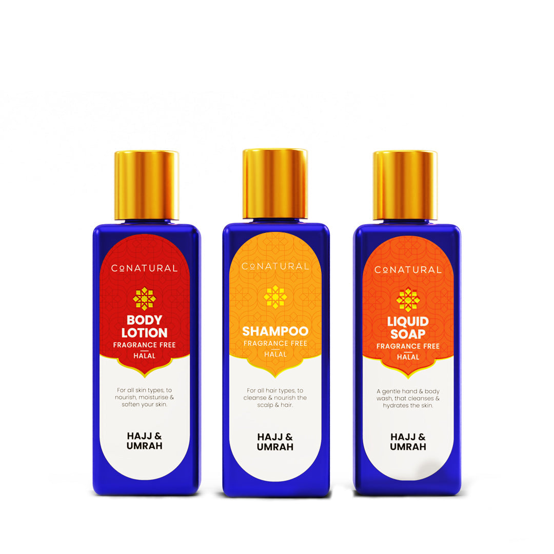 Fragrance Free Soap, Unscented toiletries, Hajj & Umrah toiletries