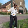 Boy White Printed Shirt