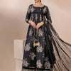 Safwa | Dark Blossom - 3PC Unstitched Suit (FLO08)