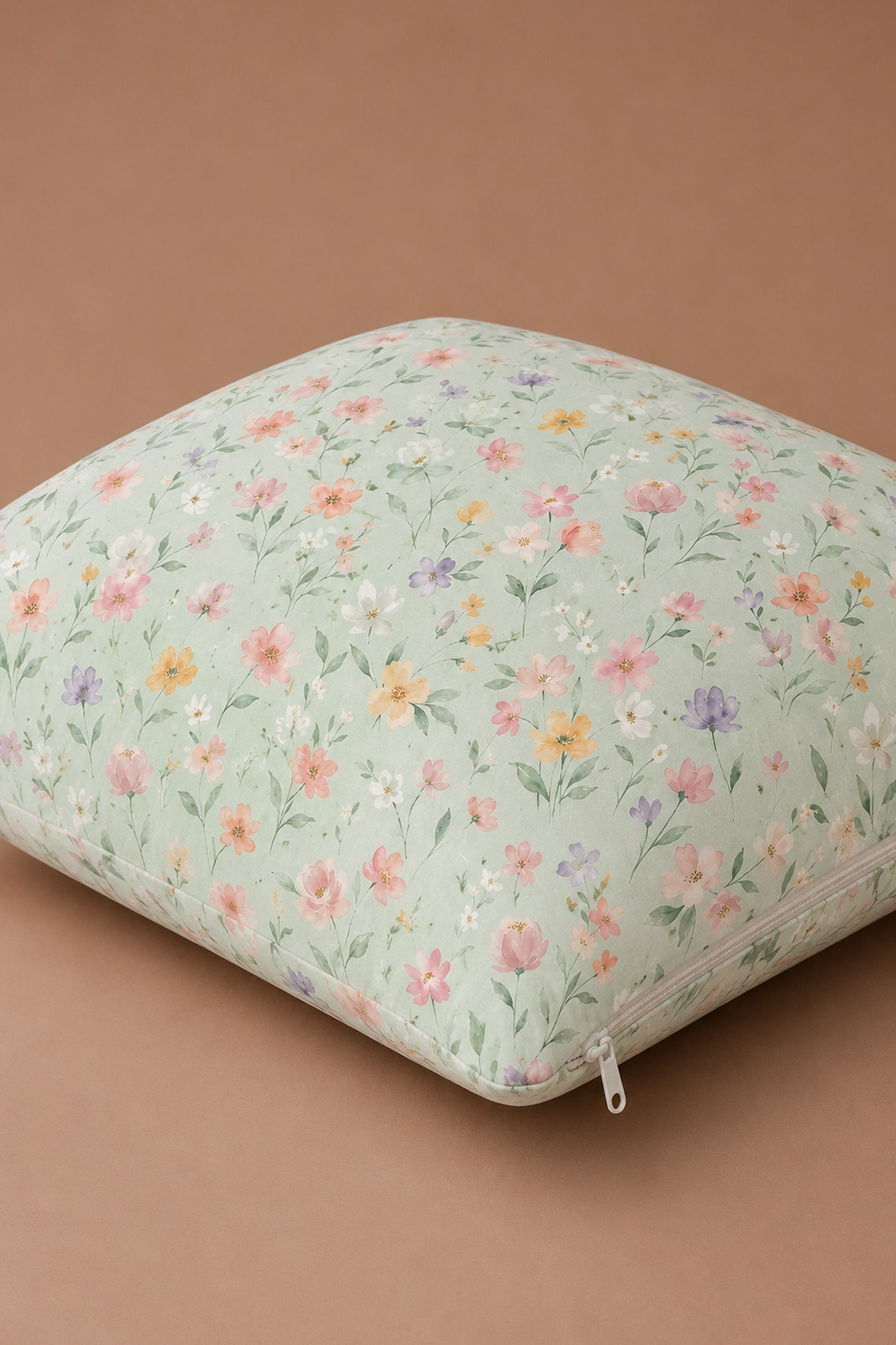Floral Cipher Percale Cushion Cover – view 4