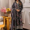 Safwa | Black Orchid - 3PC Unstitched Suit (FV09)