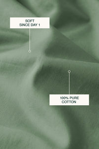 T300 Luxe Sage Green Bed Sheet Set – view 3