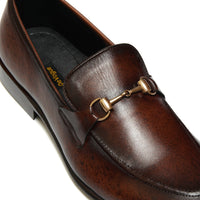 4011-Patina Cow Leather Formal Horse Bit Style - DeVogue