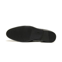 6006-Black Soft Premium Formal leather loafers - DeVogue