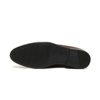6006-Brown Soft Premium Formal leather loafers - DeVogue
