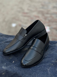 5003-Black Mild Cow Leather Ultra Comfort - DeVogue