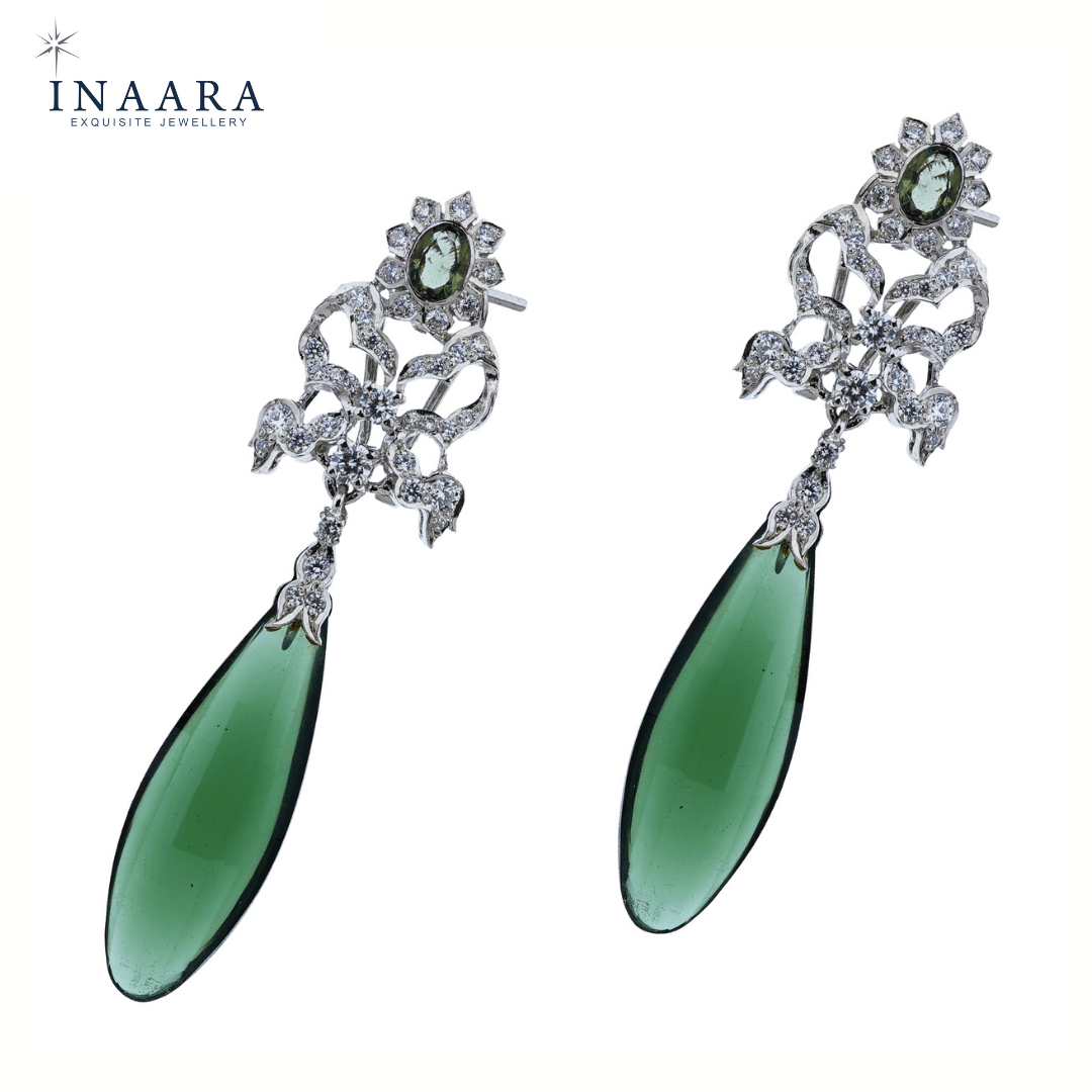 Green Zircon Earrings
