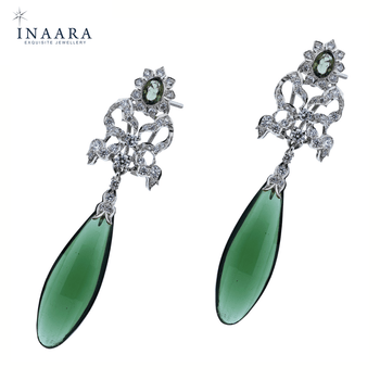 Green Zircon Earrings